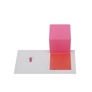 Juguete educativo Montessori para bebés, Material sensorial para la primera infancia, torre rosa - Product Image 2