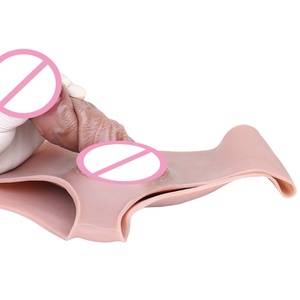 Strap on Hollow <b>Dildo</b> Pants Wearable Penis Sleeve Panties Male <b>Dildo</b> Enhancer Penis Extender Sex Toy for Men Wholesale Price - Product Image 4