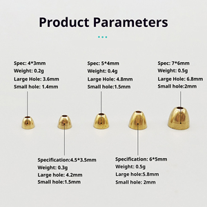 Groothandel Koperen Visgerei-Zinkende Nimf Lokkop Kralen Metalen Kogel Koperen Bel Bindend Materiaal - Product Image 4