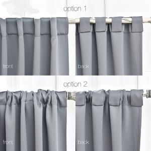Ready Made Borgogna tasca Asta 100% blackout <span class=keywords><strong>tende</strong></span> per la camera da letto <span class=keywords><strong>e</strong></span> soggiorno - Product Image 2
