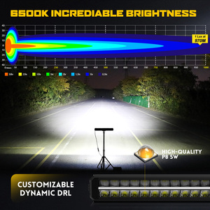 Barra de Luz LED Bicolor Antideslumbrante de 12V 24V con DRL Secuencial para Semirremolques, Furgonetas e <span class=keywords><strong>Iveco</strong></span> - Product Image 3