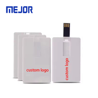 Memoria USB 3.0 con Forma de Tarjeta de Crédito, Metálica, Impermeable, Delgada, Portátil, 32G, con Logotipo Personalizado para Regalo Promocional o Empresarial