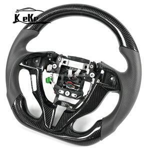 พวงมาลัยหนังคาร์บอนไฟเบอร์สีเทาแบบมีรู สำหรับรถยนต์ฮอนด้า แอคคอร์ด รุ่นที่ 8 และ โอดิสซีย์ ปี 2008-2012 - Product Image 4