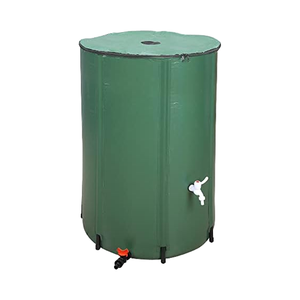 PROELIFE Portable Green Collapsible PVC Tarpulin Rain Barrel Water Tank Rainwater Collection <strong>System</strong> <strong>Overflow</strong> for 50L-1000L - Product Image 1
