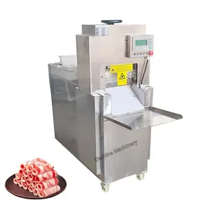 Commercial Full automatic fresh frozen beef ham bacon cheese meat slicer sausage steak slicing cutting machine