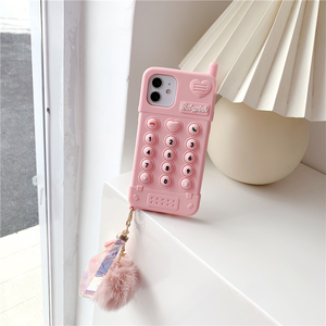 <span class=keywords><strong>Coque</strong></span> de téléphone 3D Love heart en silicone pour iPhone 15 14 13 12 11Pro Max XR 7 8 plus SE Push It Bubble Soulagement du stress Couverture de téléphone - Product Image 5