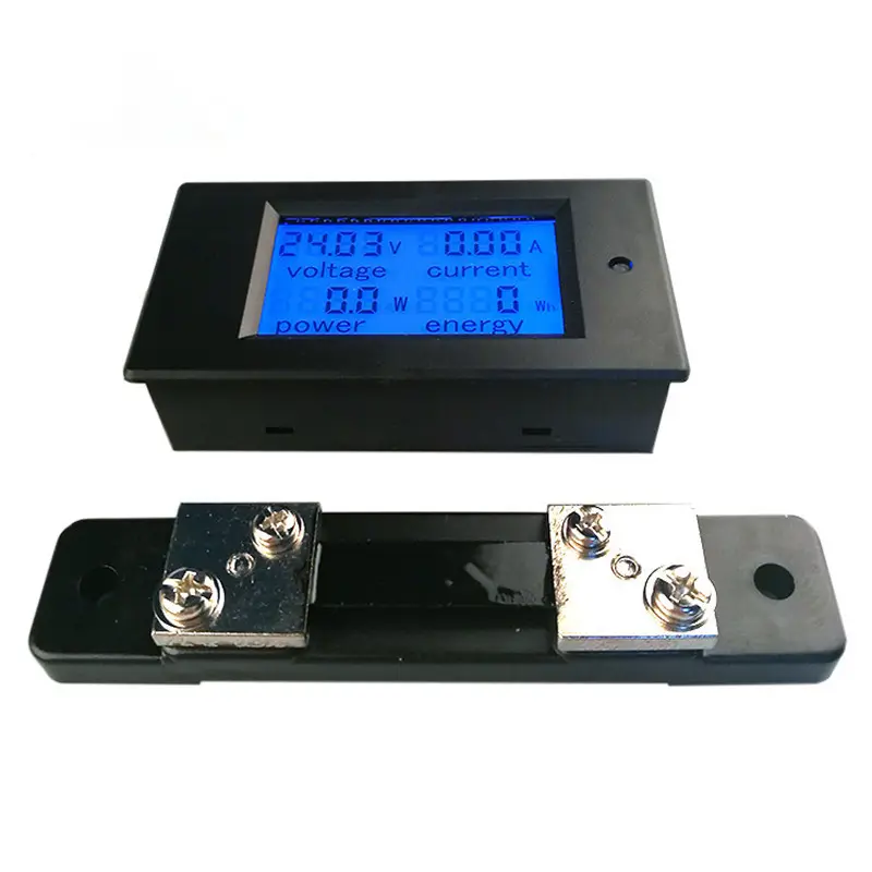 50A DC PZEM-051-6.5 V 100เฟสเดียววัตต์มิเตอร์ LCD 4in1 V แรงดันไฟฟ้าพลังงานปัจจุบันพลังงานแอมมิเตอร์ DC 100มิเตอร์พลังงานแสงอาทิตย์ดิจิตอล