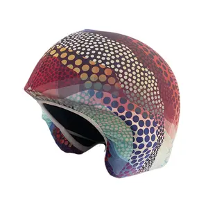 Cubierta de casco de esquí de diseño personalizado de piel de animales, cubierta protectora de casco de Patinaje juvenil/