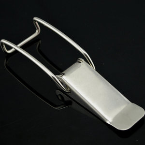 Hebilla de resorte de acero inoxidable con gancho largo, amortiguador de vibraciones metálico, accesorio de ferretería para gabinetes de cocina - Product Image 2