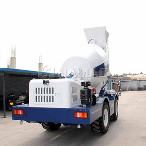 Mini camion malaxeur à béton autochargeur de 3,5 m³ en gros avec remorque, machine à béton auto-malaxante HAMAC - Product Image 3