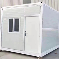 Bureau modulaire pliable préfabriqué portable, conteneur mobile économique, résidence pliable