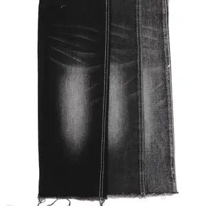 68% Baumwolle 11,85 OZ Schwarz Farbe Rollos de Tela Jeans Warp Slub Stretch Denim Stoff