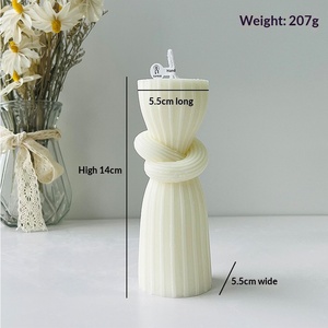 Velas Aromáticas Hechas a Mano <span class=keywords><strong>de</strong></span> Estilo Nórdico Minimalista, Decoración Atmosférica para el Hogar, Arreglos para Bodas, Forma Cilíndrica Geométrica - Product Image 6