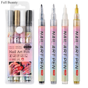 Nouvel ensemble de 4 stylos de nail art graffiti à séchage rapide, marqueurs colorés pour la décoration des ongles, modèle G-578-01 - Product Image 2