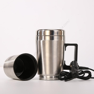 Venta al por mayor A2729 Taza térmica portátil de 12V/24V para exteriores, tazas para beber, vasos térmicos para coche con asa - Product Image 3