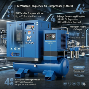 Compresor de Aire de Tornillo KELAIDE KXG30 de 22KW con Secador Refrigerado y Filtros para Corte Láser - Product Image 3