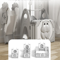 Personnaliser logo pliable gonflable pliable moderne en plastique portable de luxe rose grande poussette ronde enfants bébé parc de jeu