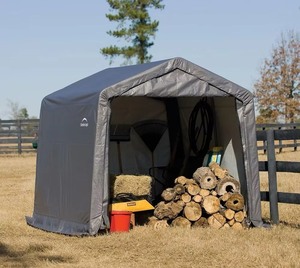 Tente de rangement pour abri de voiture <span class=keywords><strong>en</strong></span> PE avec cadre <span class=keywords><strong>en</strong></span> <span class=keywords><strong>bois</strong></span> et métal traité sous pression pour parking et <span class=keywords><strong>garage</strong></span> - Product Image 2