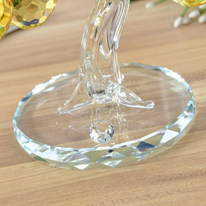 <b>Crystal</b> Apple <b>Tree</b> Red Home Decor Living Room Ornament Entrance TV Cabinet Craft Gift - Product Image 2