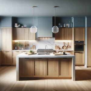 Ensemble armoire de <span class=keywords><strong>cuisine</strong></span> moderne simple et confortable conception personnalisée pour maison villa intérieur usine modulaire - Product Image 3