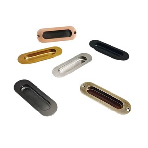 Invisible Stainless Steel Embedded Concealed <b>Pull</b> Handle for Sliding Doors Wardrobes Dressers-Elliptical Latch Durable Easy - Product Image 1