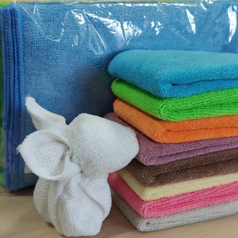 Hochwertige benutzer definierte LOGO Mikro faser Handtuch Reinigungs tuch Mikro faser Stoff Auto Küchen tücher Mikro faser Handtuch