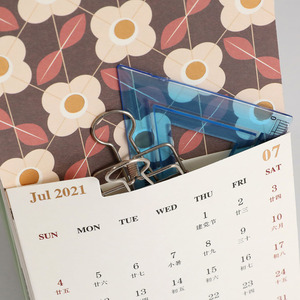 Calendrier perpétuel de 16 mois à impression personnalisée, agenda avec 16 poches, 4 feuilles de autocollants et 90 Notes, <span class=keywords><strong>2022</strong></span> - Product Image 5