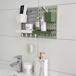 Meilleure vente en ligne cuisine maison salle de bains mural poinçon gratuit rangement Rack Peg <span class=keywords><strong>Board</strong></span> - Product Image 5