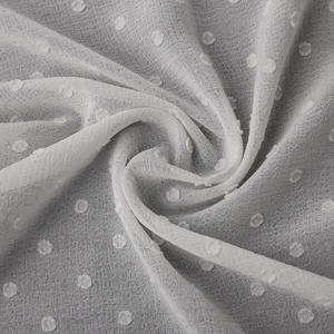Tissu <span class=keywords><strong>en</strong></span> mousseline de soie 100% Polyester, nouvelle mode, sensation de mains, couleur unie, 50d * 50d, coupe fleur, Clip à pois, <span class=keywords><strong>crêpe</strong></span> <span class=keywords><strong>pour</strong></span> robe/ - Product Image 5
