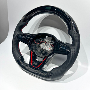 Volante de Fibra de Carbono LED Compatible con Volkswagen <span class=keywords><strong>Golf</strong></span> 8 MK8 <span class=keywords><strong>GTI</strong></span> GTE GTD POLO CC Modelo <span class=keywords><strong>Antiguo</strong></span> Actualizado a Nuevo Modelo - Product Image 4