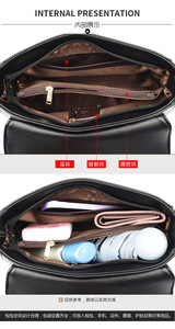 Bolso de Gran Capacidad para Mujer, Bolso de Mano de Cuero PU de Diseño de Lujo, Bolso de Hombro, Bolso de Compras, Bolso Mensajero para Mujer - Product Image 6