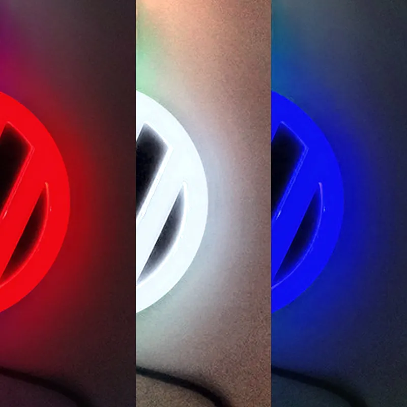 Logo de voiture Lumière LED Auto Car Beacon Lights Emblem Badge 4d Car Logo Badge Led Light For vw bmw Chevrolet Mazda Toyota Ford