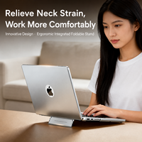Coque de protection transparente givrée pour ordinateur portable, avec support, adaptée aux MacBook – Vente en gros fabricant