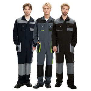 Quần áo bảo hộ lao động ghép nhiều màu đa túi kỹ thuật chống mài mòn một mảnh đồng phục bảo hộ lao động công nghiệp - Product Image 1