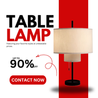 Lampe de table décorative en lin flexible, classique, ronde, pour la maison, LED, ambiance romantique, éclairage chaleureux, belle lampe de table