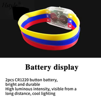 Hstyle Europe Coupe du Monde de Football Montre Lumineuse Argentine Brésil Allemagne Espagne Drapeau National Équipe de Football Cheer Props