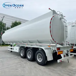 Used And New 48000L Oil / Fuel Tanker Truck Semi Trailer