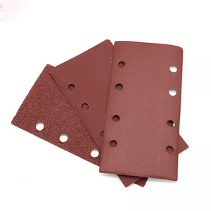 93X185mm 1/<span class=keywords><strong>3</strong></span> Perfurado Folhas de Lixa Almofadas Lixadeira Gancho e <span class=keywords><strong>Loop</strong></span> 40-240 Grit Cloth Backing 60 pçs/set 20sets/carton - Product Image 4