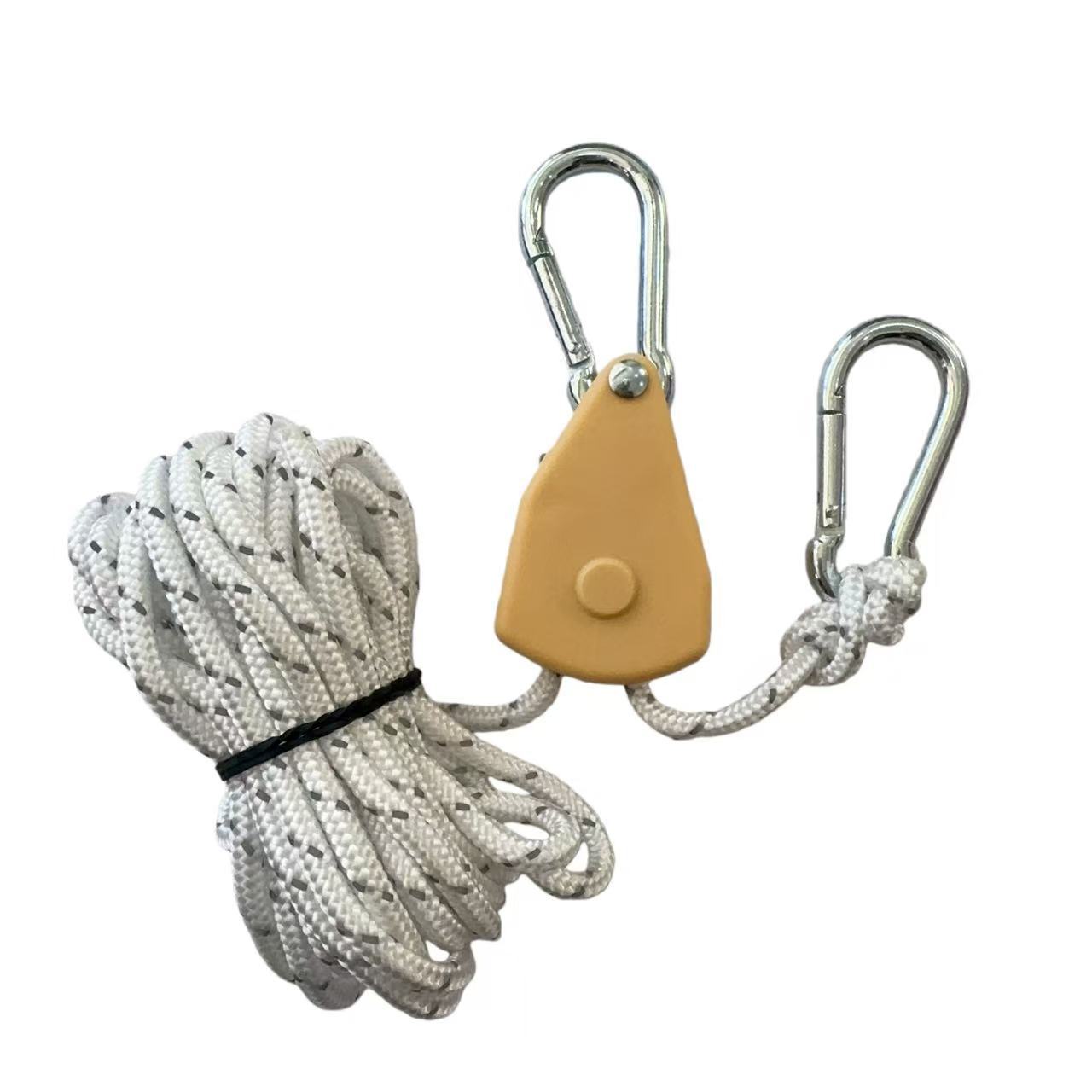 Poulie en métal blanc 4mm*4m