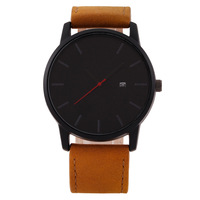 Montre décontractée pour homme à grand cadran, bracelet en alliage et acrylique, mouvement à quartz, calendrier, vente en gros d'usine, écologique, produit phare pour l'exportation.
