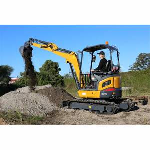 Mini-excavatrice XE27U de 2,8 tonnes, bras de rotation nul, pelle hydraulique fiable, moteur Kubota D1105, machine de construction compacte prête à l'emploi - Product Image 3