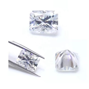 Piedra suelta de moissanita de color D <span class=keywords><strong>real</strong></span> de <span class=keywords><strong>corte</strong></span> radiante blanco personalizado al por mayor con probador de paso de certificado Gra - Product Image 4