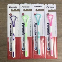 Limpiador y raspador de lengua de silicona y plástico de doble cara, duradero, para el cuidado bucal, limpieza dental higiénica y alivio del mal aliento