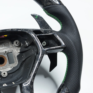 Volant en fibre de carbone forgé personnalisé pour Mercedes Benz Classe <span class=keywords><strong>S</strong></span> GLA W222 W203 W204 W205 W212 W213 CLS W218 C300 AMG GT - Product Image 5