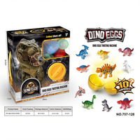   Machine à jouets pour enfants, boîte mystère, machine à capsules surprise avec figurines de dinosaures, animaux marins et voitures miniatures en métal moulé sous pression