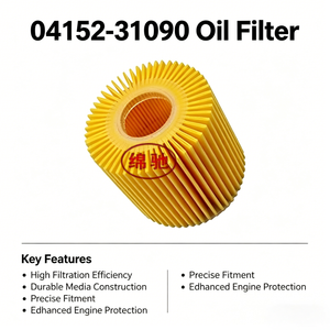 <span class=keywords><strong>Filtre</strong></span> à <span class=keywords><strong>huile</strong></span> haute performance pour voiture 04152-0V010 04152-YZZA1 04152-31090 pour moteur de voiture <span class=keywords><strong>Toyota</strong></span> - Product Image 1