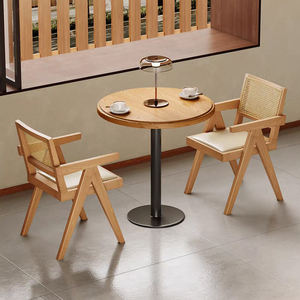 โต๊ะกาแฟโลหะสไตล์ชนบทวินเทจอุตสาหกรรมดีไซน์ใหม่สำหรับเฟอร์นิเจอร์ร้านกาแฟและร้านอาหาร - Product Image 1