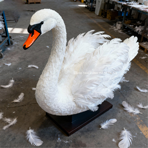 Mô hình thiên nga hoạt hình bằng thép giống như thật-trang trí chim thực tế cho khu vườn trung tâm mua sắm & triển lãm trong nhà - Product Image 1