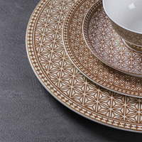 Chine Service de vaisselle Assiette en porcelaine Fournisseurs de vaisselle Bol et assiette Vente en gros Ensemble de table d'hôtel personnalisé