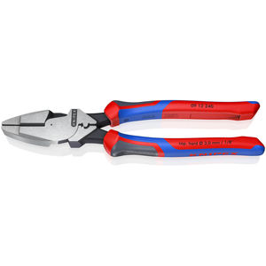 Alicates de liniero KNIPEX 09 12 240 SB, modelo americano, alicates combinados de alta resistencia con mangos ergonómicos, negros, 240 mm - Product Image 1